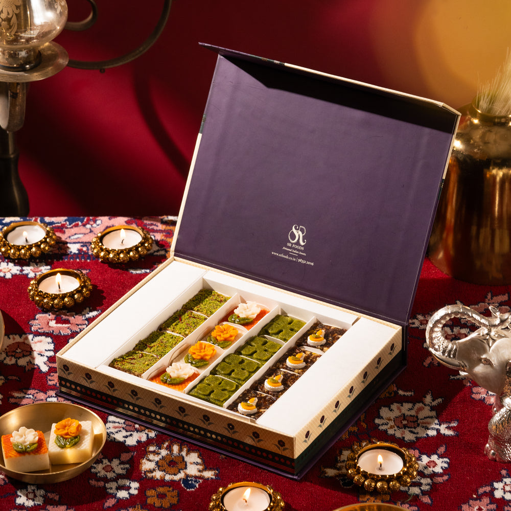 Flavors of Tradition Diwali Edit - Barfi Box of 16