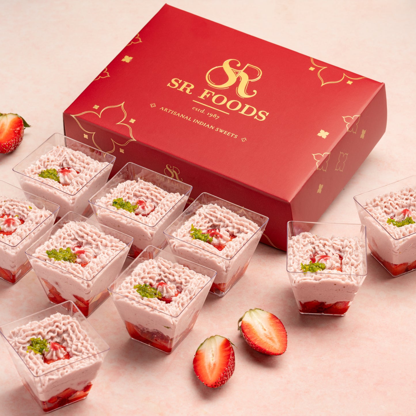 Strawberry Sandesh