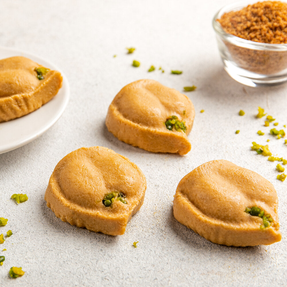 Beautifully crafted gud sandesh pieces, perfect for indulgence.