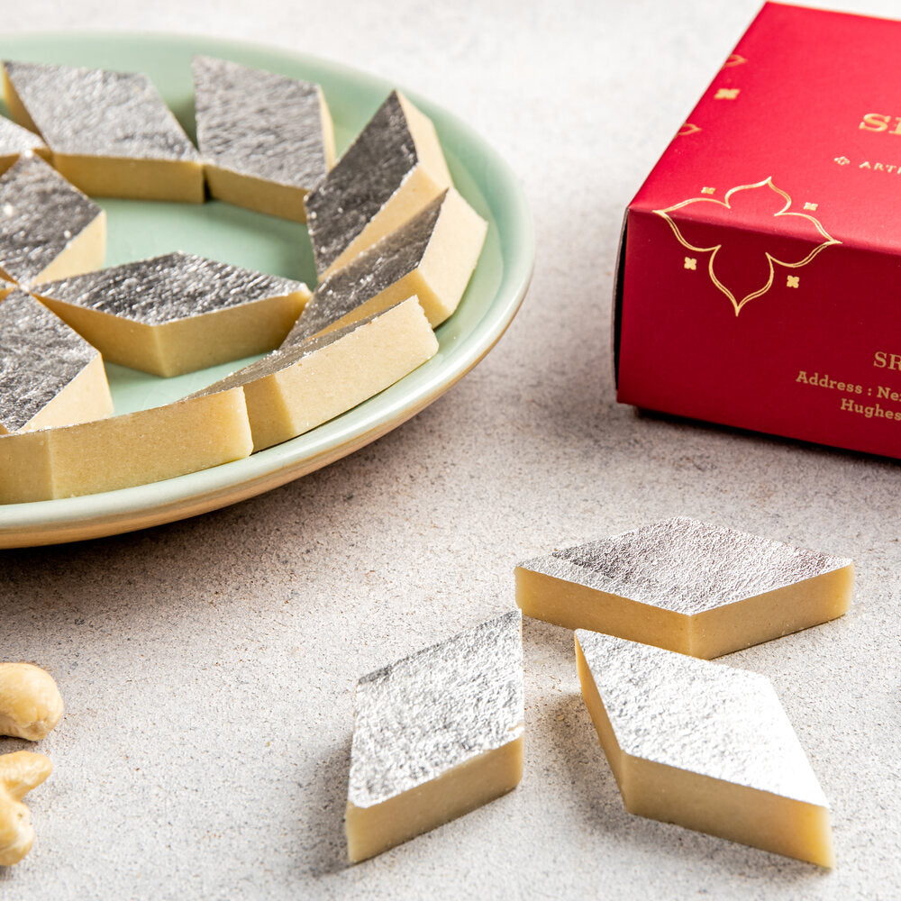 Kaju Katli with Barak