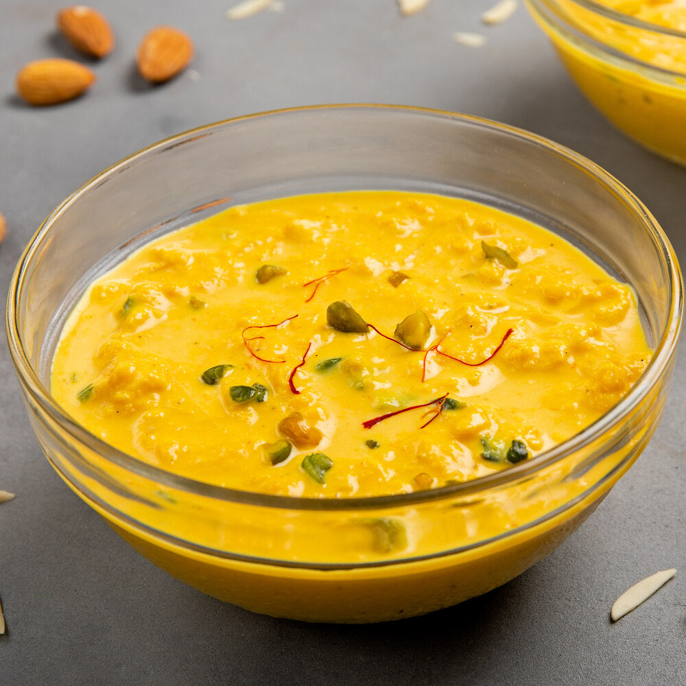 Kesaria Rabdi in a bowl, perfect for indulgence