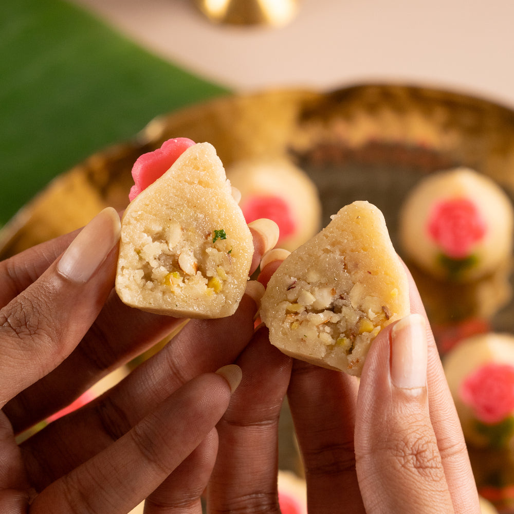 Rose Kaju Modak - Box of 12