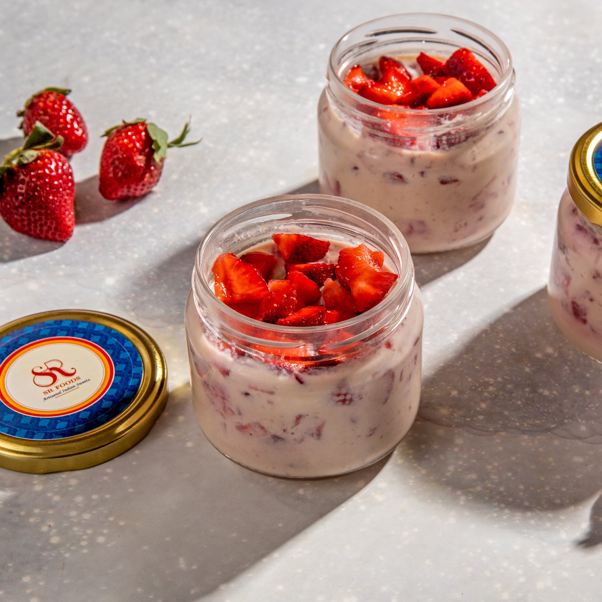 Strawberry Rabdi Jar