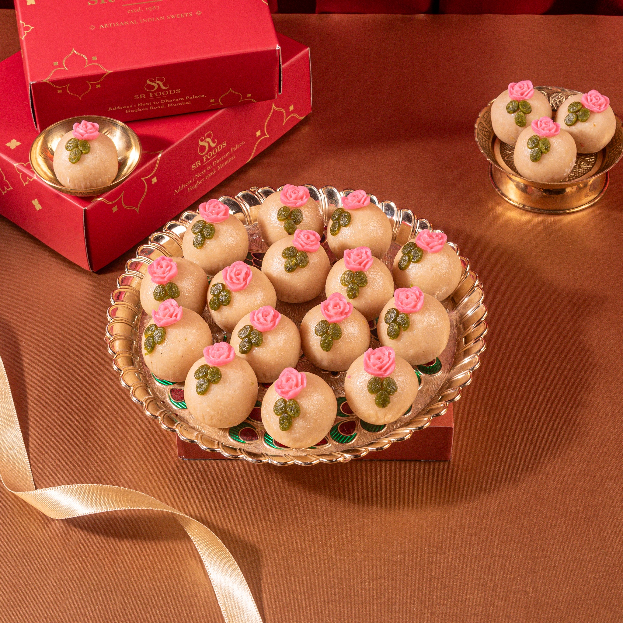 Rose Kaju Laddu