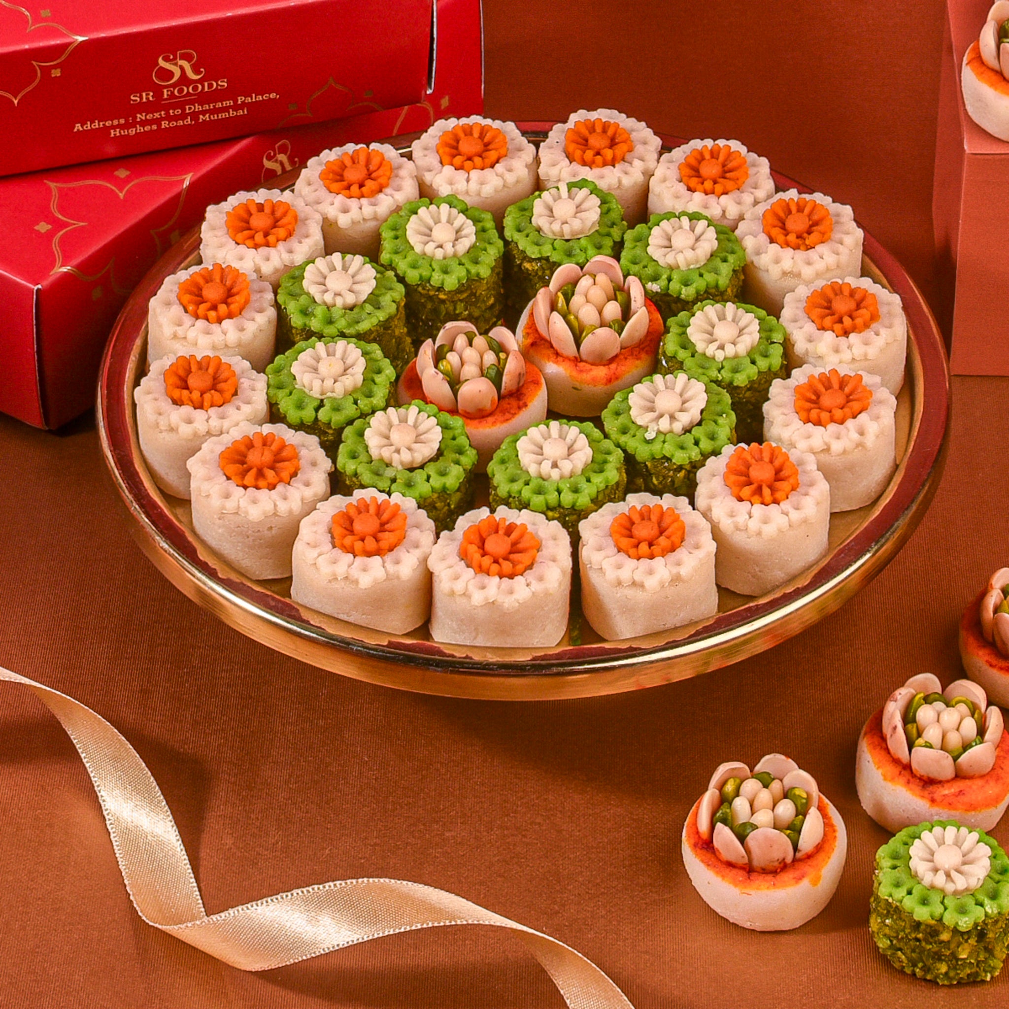 Assorted Disc-Shaped Barfi Box